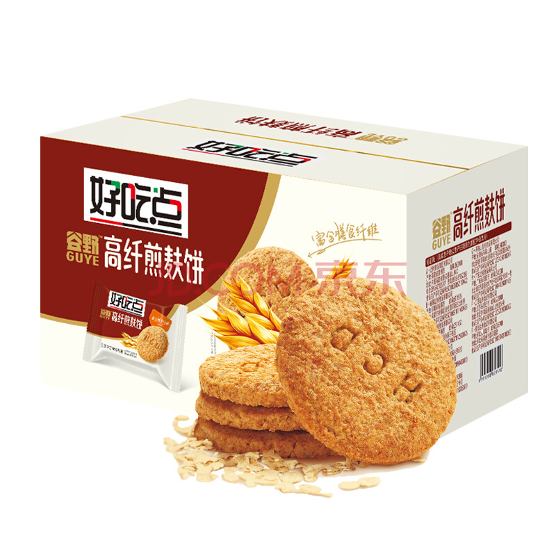 达利园 好吃点高纤煎麸饼5斤箱装礼盒饼干零食早餐糕点心下午茶