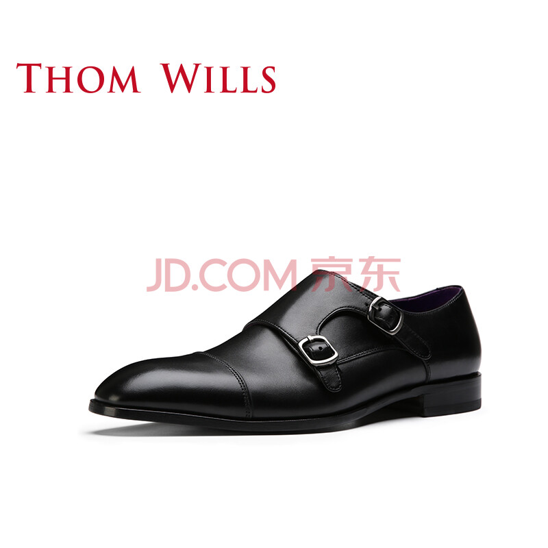 ThomWills ÄÐÊ¿ÕýװƤЬɮÂÂЬÃÏ¿ËЬ˫¿ÛÐÝÏÐЬÉÌÎñÓ¢Â׳±Á÷ÐÂÀɽá»éЬ ºÚɫСţ+×ÏÉ«ÄÚÀï 7.5