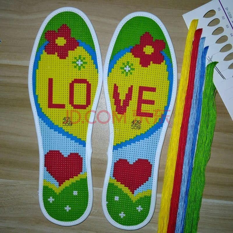 Ê®×ÖÐåЬµæÐ廨Õë¿×ÃÞ²¼°ë³ÉÆ·´ÌÐåЬµ×Ó¡»¨ÐåºÃÃâÏ´ÐÂÆ· 559 LOVE 42