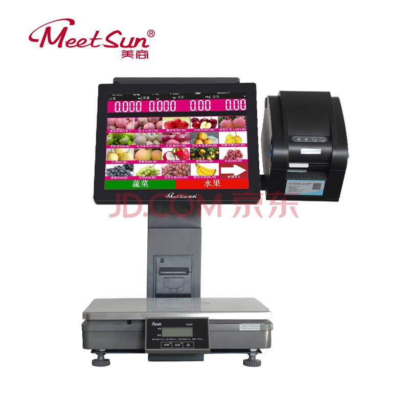 ÃÀÉÌ£¨meetsun£© TS3ADÊÕÒø³Ó³¬Êлð¹øÂéÀ±Ì̳ÆÖØÊÕÒø»ú¸½Ð¡Æ±´òÓ¡»úÒ»Ìå»ú ºÚÉ« ±êÅä