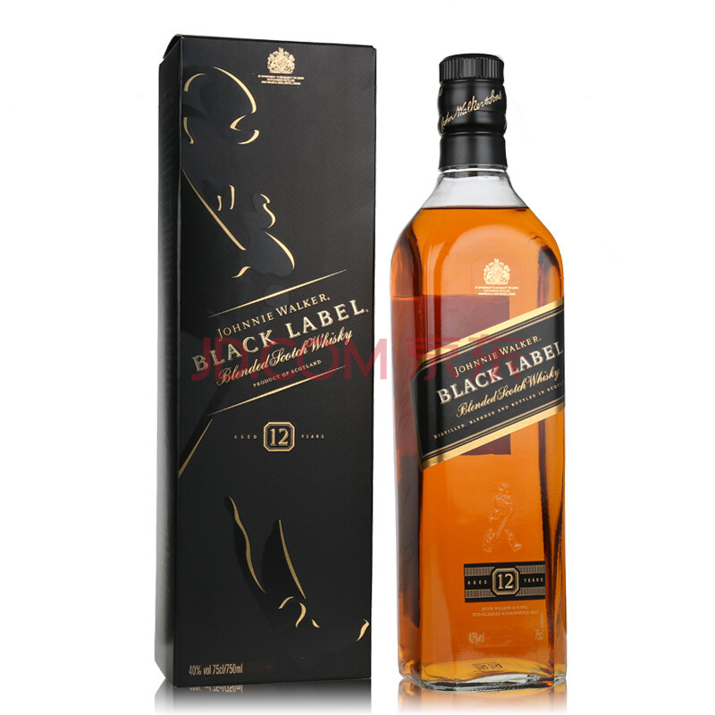 尊尼获加黑牌威士忌 黑方威士忌 johnnie walker 黑方