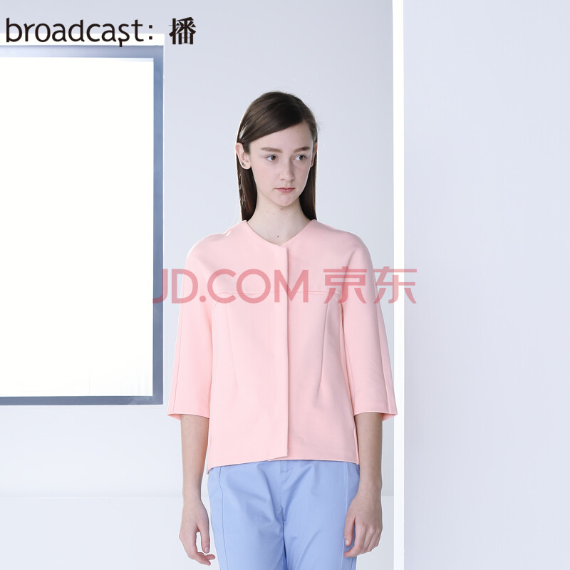女装 短外套 播(broadcast 播 勿忘初心 2015专柜同步新品ol风修身