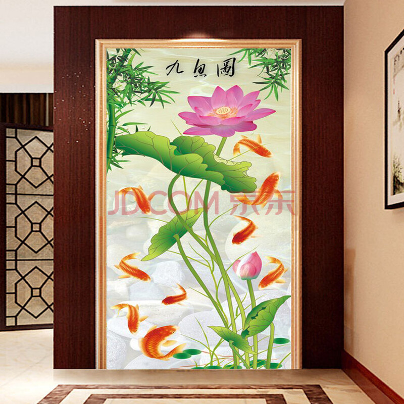 粘贴画十字绣玄关