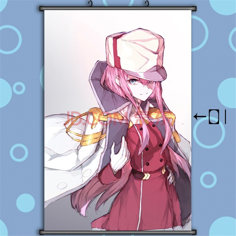 刻沫darling in the franxx动漫周边二次元挂画 02小姐姐海报卷轴壁纸