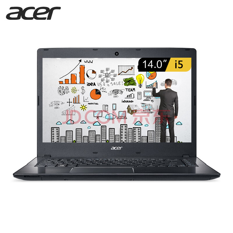 宏碁 Acer TravelMate P249 14英寸商用笔记本 i5-7200U 4G 128GSSD 940MX 2G 独显 Win10 三年保修 首年上门