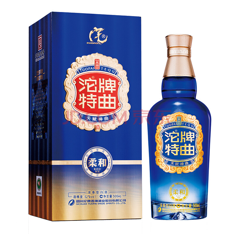 【酒厂自营】沱牌舍得 沱牌酒 沱牌特曲柔和 52度 500ml 浓香型白酒