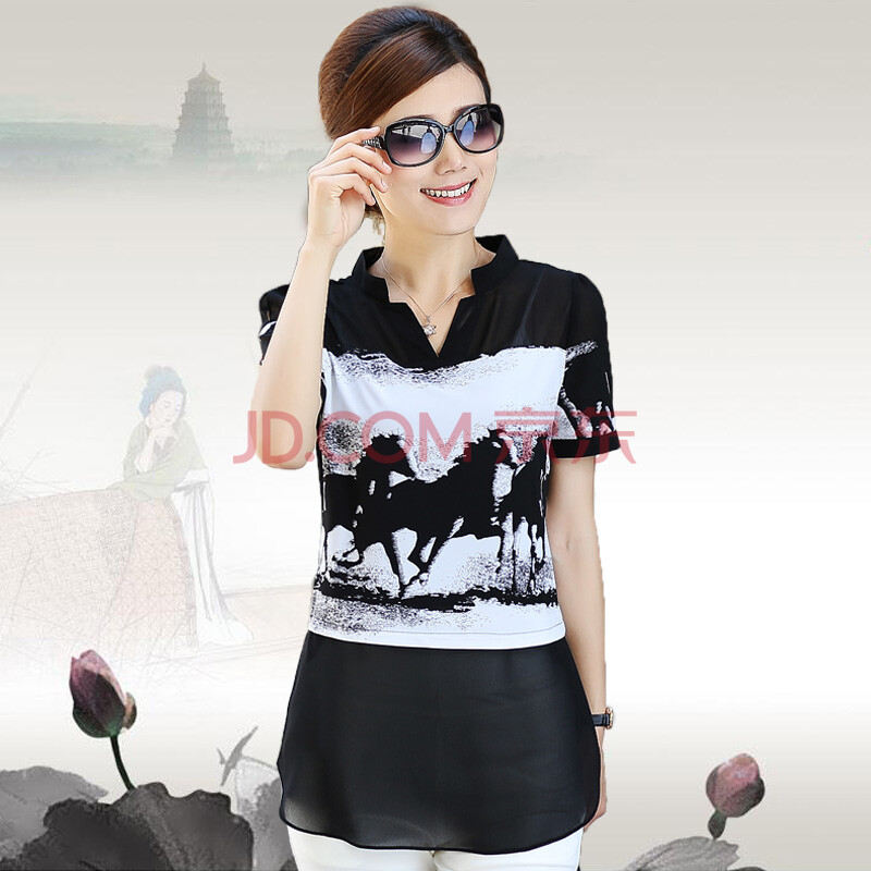 <em>女式夏装</em>2014新款40岁性价比 <em>女式上衣夏装</em>3