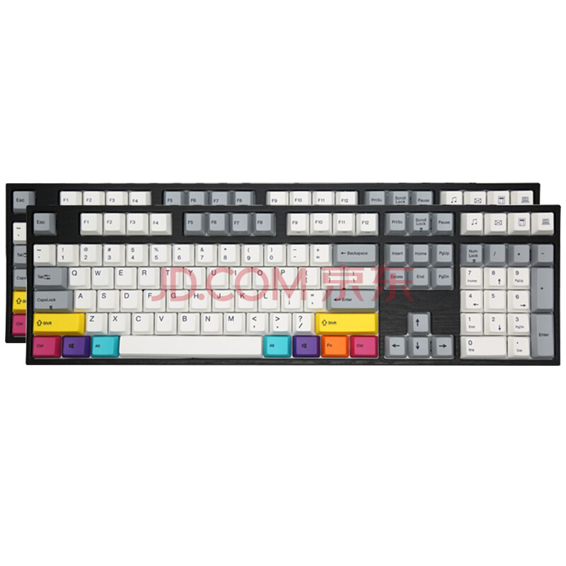 阿米洛(varmilo)va108键 定制系列机械键盘 复古灰白黑 吃鸡键盘