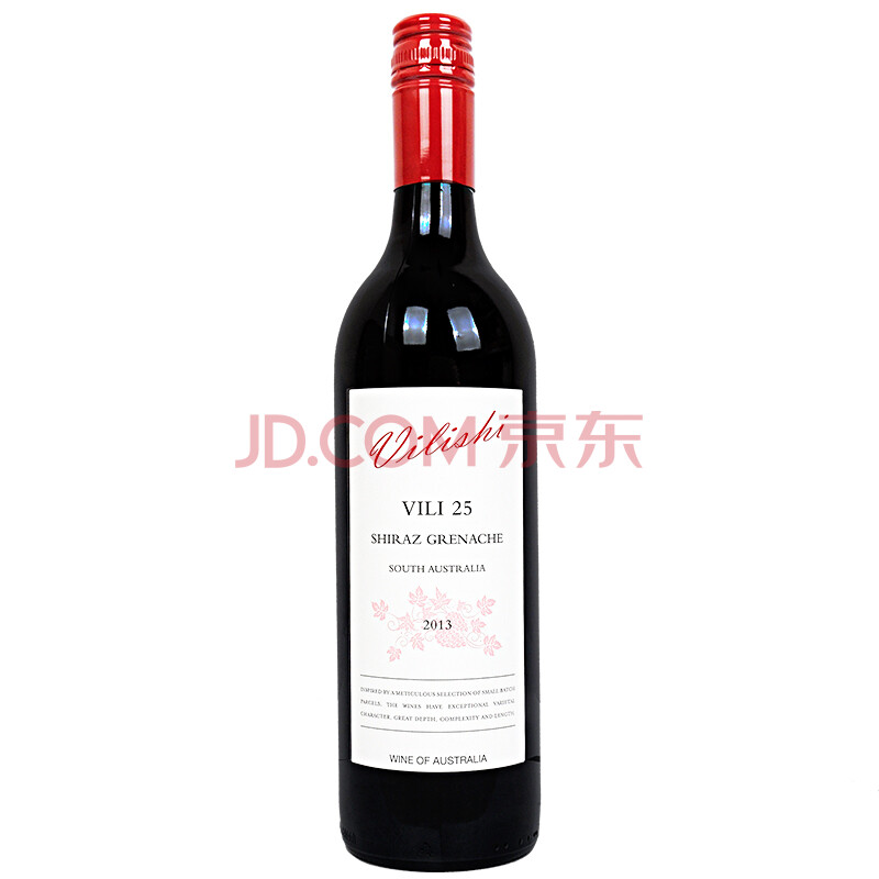 伟利士澳洲原瓶原装进口红酒 干红葡萄酒 歌海娜 西拉 单支装