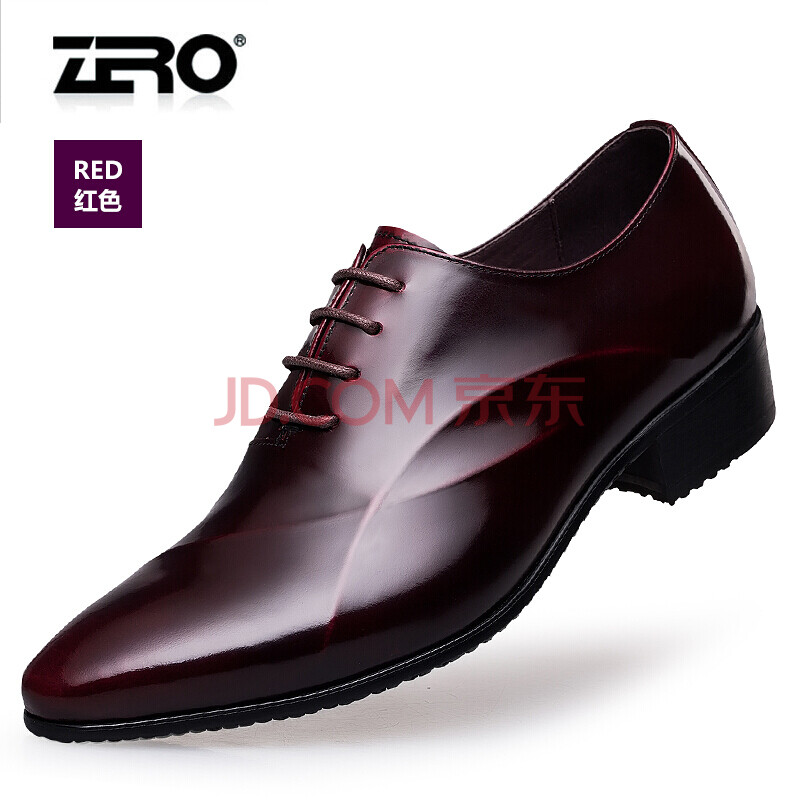 ZeroÁã¶ÈƤЬ ÄÐÉÌÎñÕýװЬ¼âͷʱÉÐÄÐʿƤЬ»éЬ´óÂëЬϵ´øÐÂÀÉЬ×Ó¹Ù·½Æì½¢µê ¾ÆºìÉ« 44
