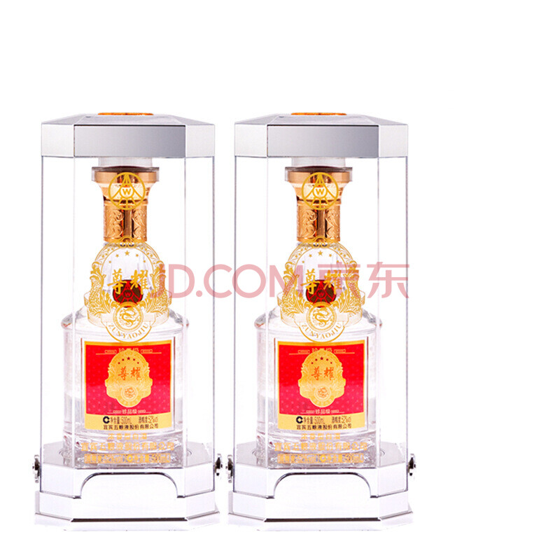 ÎåÁ¸Òº¹É·Ý¹«Ë¾ ×ðÒ« Õ䯷¼¶ 52¶È 500ml*2ƿװ ŨÏãÐͰ׾Æ