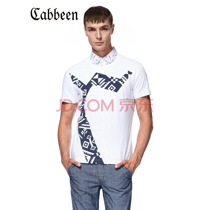 ¿¨±ö CABBEEN 3152132033¿¨±öcabbeen ´ºÏÄÄÐÔ²Áì°±ÃÞÓ¡»¨¶ÌÐäTÐôB Ư°×02 54(185/104A)
