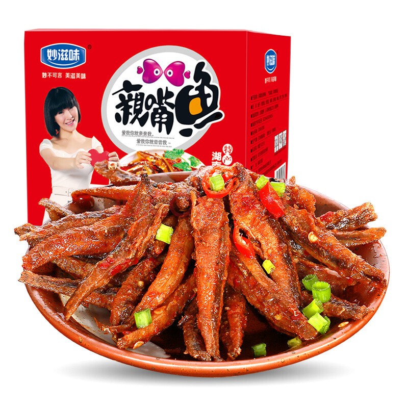 妙滋味 親嘴小魚仔干香辣零食 30包 混合口味
