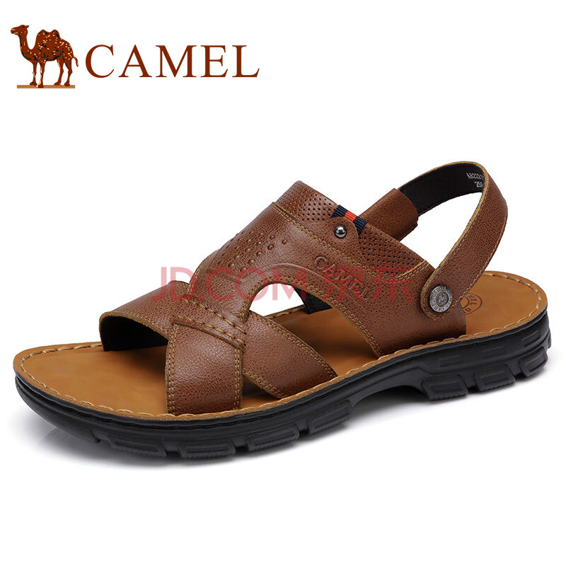 ÂæÍÕ£¨CAMEL£©2018Ïļ¾ÈÕ³£Å£Æ¤ÉÌÎñÐÝÏÐÁ½´©Á¹Ð¬ÄÐÄÍÕÛ·À»¬Á¹ÍÏЬÄÐ ×ØÉ« 42