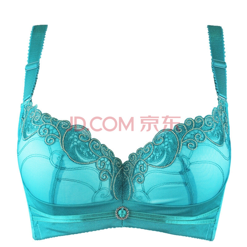 2015夏季黛安芬同款聚拢调整型内衣上托性感蕾丝女士品牌文胸 湖绿