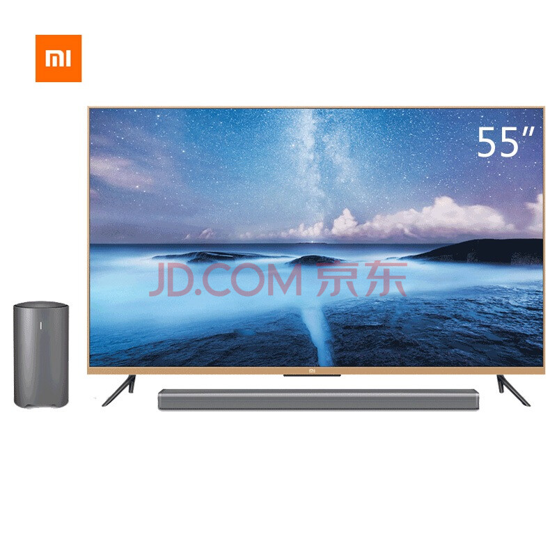 小米(mi)l55m2-aa(套装版)55英寸平板电视4k智能电视 套装含soundbar