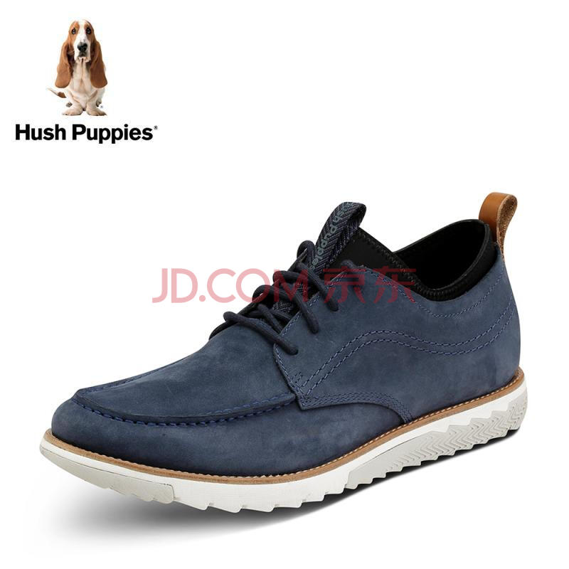 Hush Puppies/Ͼ²½Ê¿Ç^ר¹ñͬ¿îţƤ¸ïƽµ×ÄÐÐÝÏÐЬ01721CM7 À¶É« 43