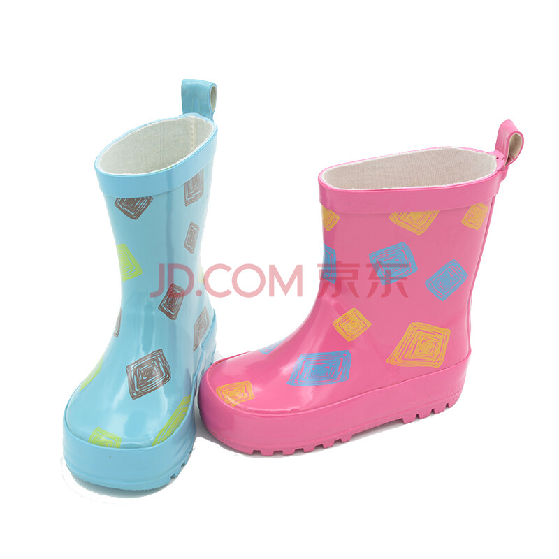 Ó¡»¨¶ùͯÓêЬ ¼ÓºñЬµ×»·±£Ï𽺠xg À¶É«Ó¡»¨ 31Âë(ÄÚ³¤20.6CM)