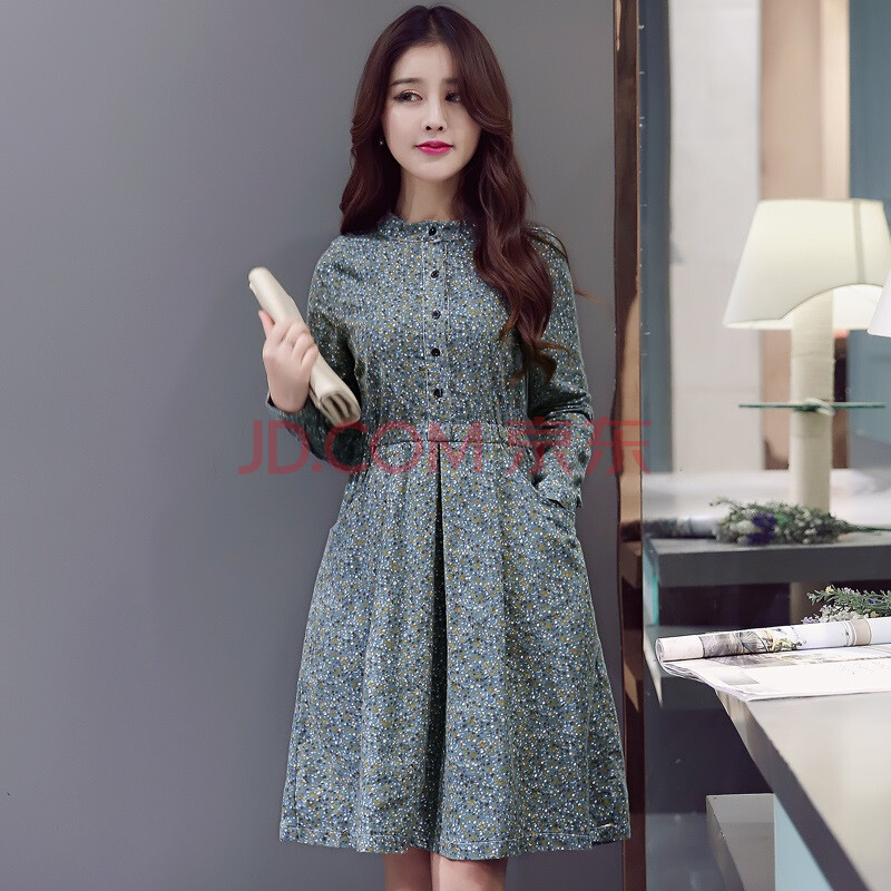 韩版棉麻中长修身春秋连衣裙便宜价格 质量好吗