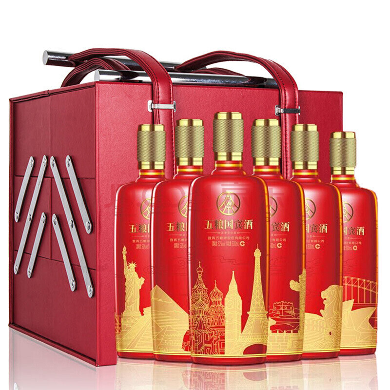 五粮液 股份有限公司“感知中国”十五周年纪念装52度 500ml*6