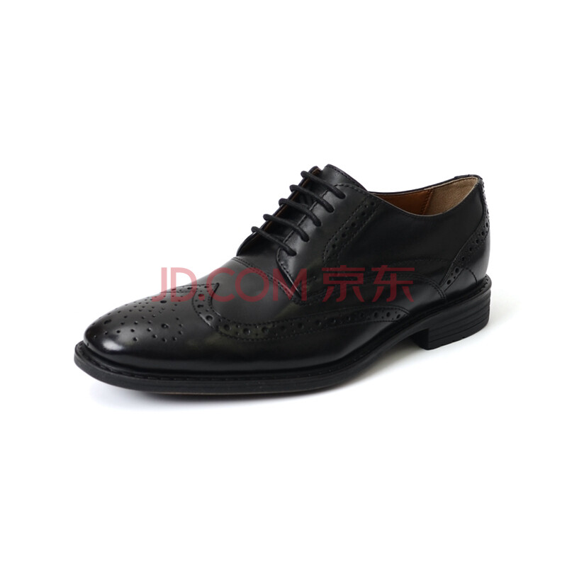 全球購 全球購 Clarks男鞋 其樂春季布洛克皮鞋男雕花時尚英倫休閑復古皮鞋 黑色 US 11M