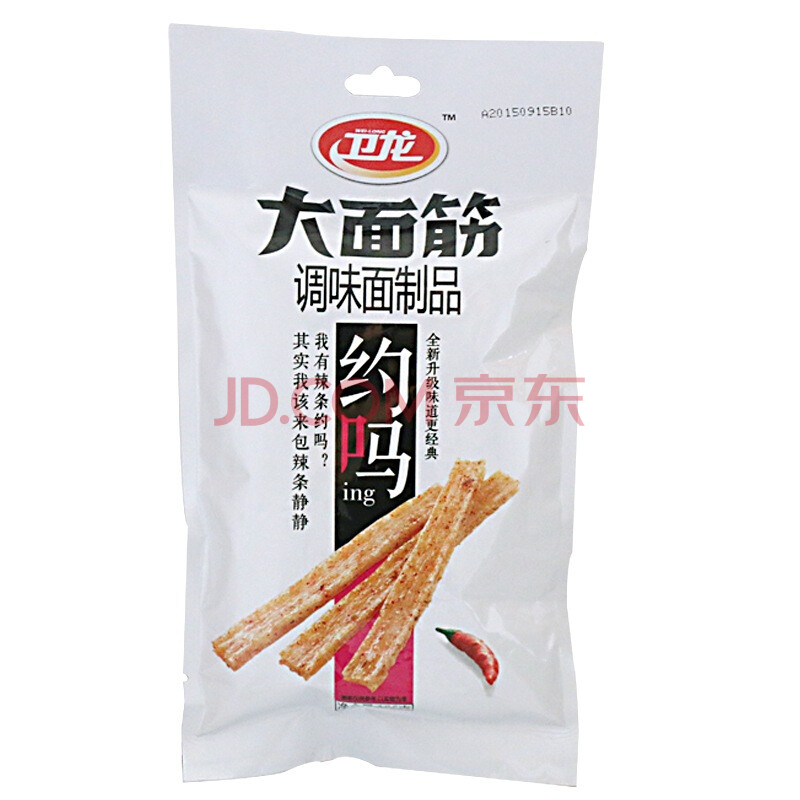 【京东超市】卫龙 休闲零食 大面筋(大辣条) 106g/袋