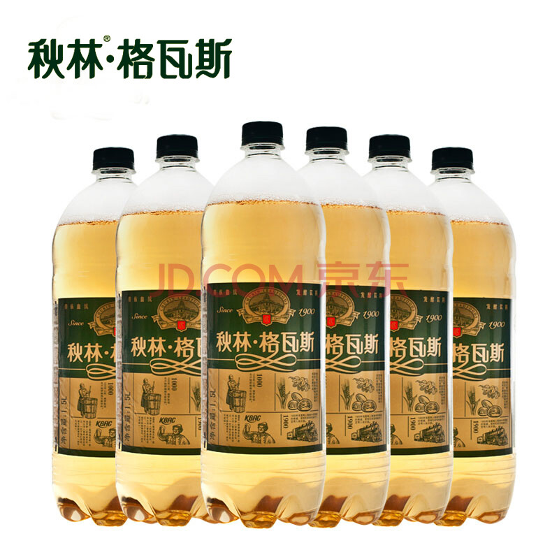 秋林格瓦斯哈尔滨特产俄罗斯大列吧面包发酵饮料1.5l*6瓶官方正品