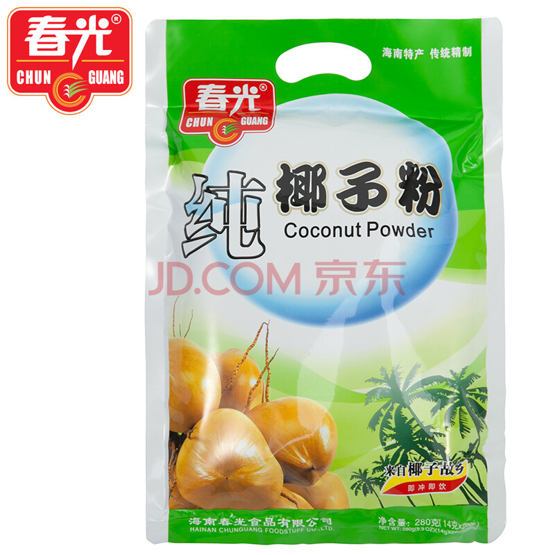 春光食品 海南特产 椰子粉 纯椰子粉280g 袋装