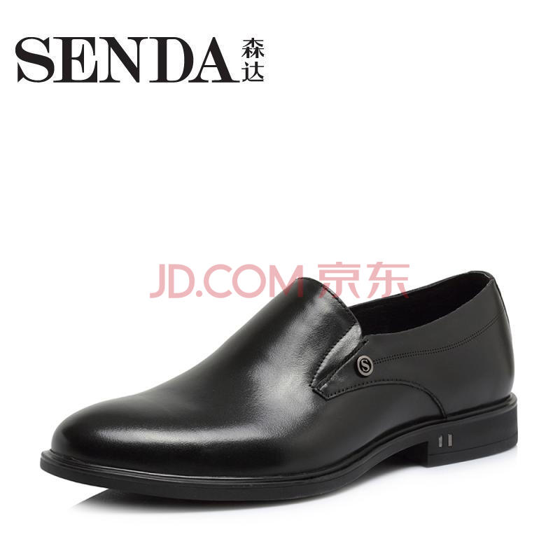 Senda/É´ï2018´º¼¾Ð¿îר¹ñͬ¿îÕæÆ¤¼òÔ¼ÉÌÎñÕý×°ÄÐЬ1DQ11AM8 ºÚÉ« 40
