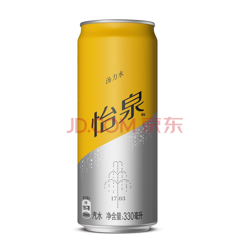 怡泉schweppes 汤力水 tonic water 汽水 碳酸饮料 330ml*24罐 整箱装