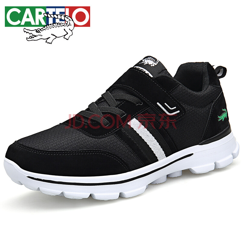 ¿¨µÛÀÖöùÓã CARTELO Í¸ÆøÍøÃæ±ã½ÝħÊõÌùÐÝÏÐÔ˶¯ÄÐÊ¿ÇáÓ¯·À»¬ÀÏÈ˽¡¿µÐ¬ OLD105 ºÚÉ« 40
