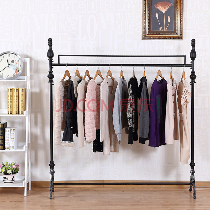服装店衣架展示架+挂衣服
