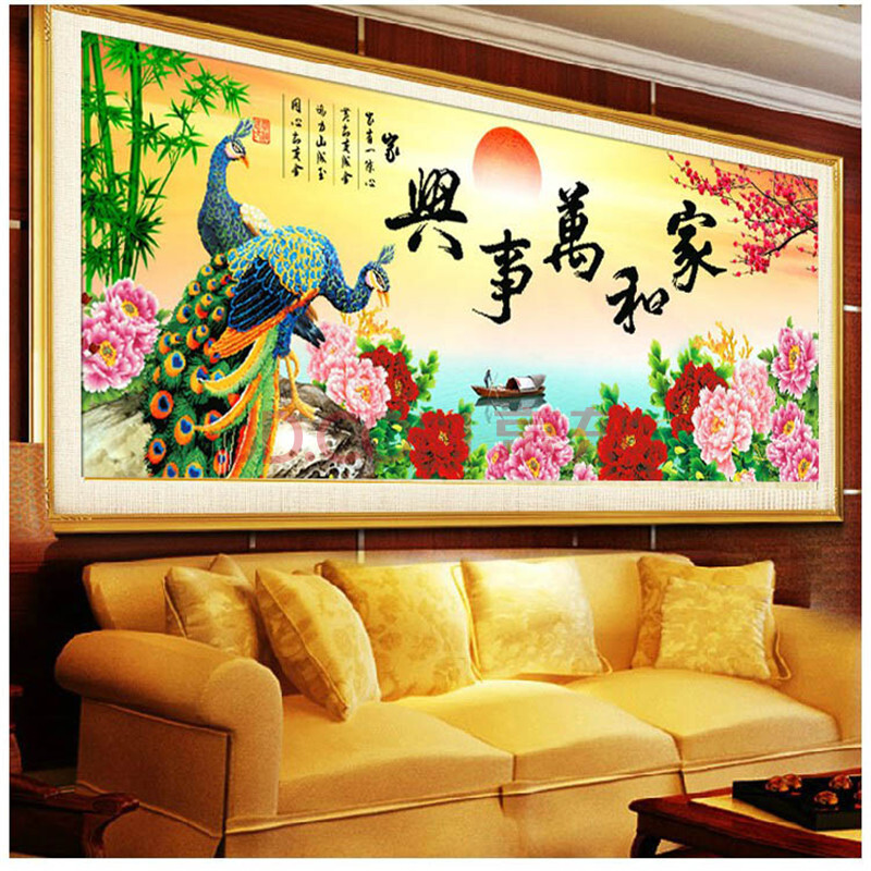 蒙娜丽莎5D钻石画十字绣家和