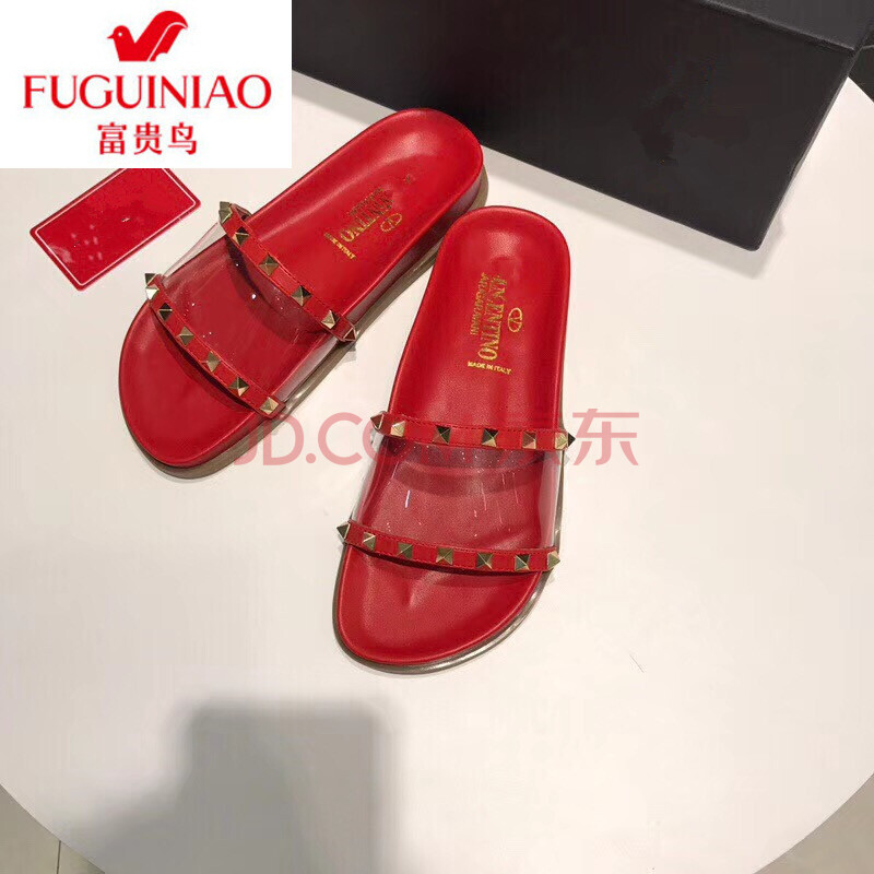 ¸»¹óÄñ£¨FUGUINIAO£©³¬»ðµÄins ö¤ÍÏЬŮÏÄпîÍâ´©ºñµ×Á¹ÍÏŮһ×ÖÍÏÆ½µ×Á¹Ð¬É³Ì²Ð¬ ºìÉ« È«ÊÖ»úÅÄÉãÒªÇóÕæÊµ¸Ð