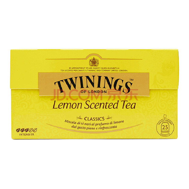 川宁(twinings) 波兰进口 茶叶红茶 沁香柠檬红茶 2g*25袋