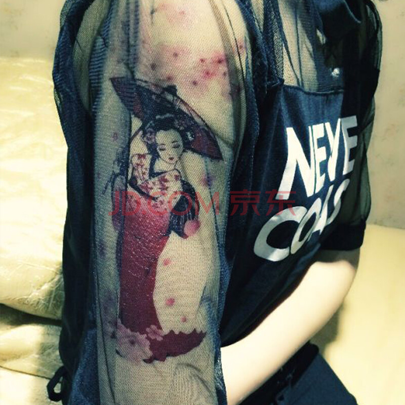 胳膊花旦艺妓纹身手稿内容图片分享