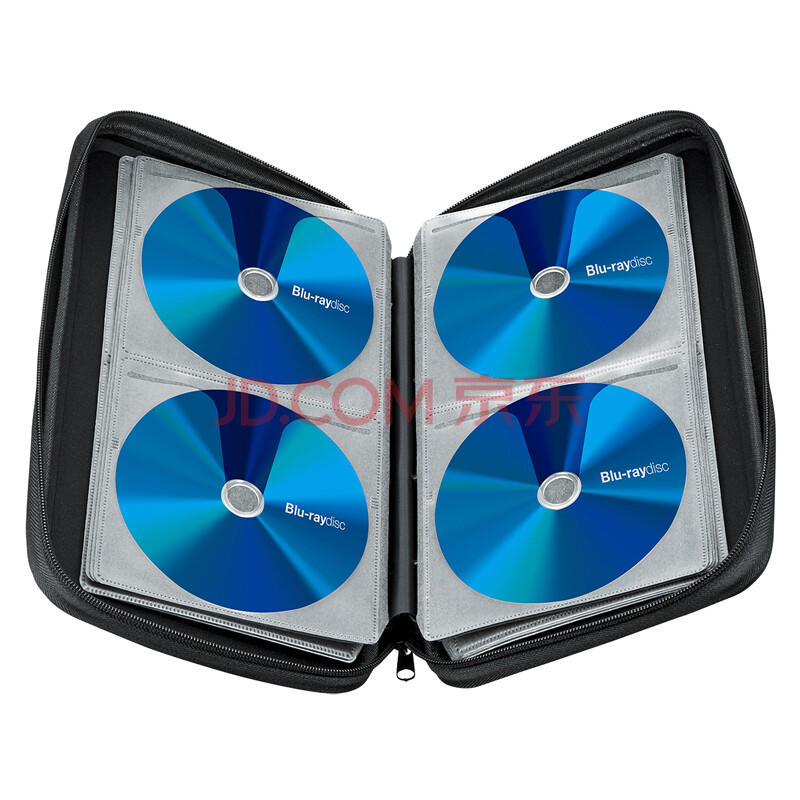 山业日本SANWA 56片蓝光光碟收纳盒CD/DVD收纳包光盘包碟片包WLBD56 浅灰色