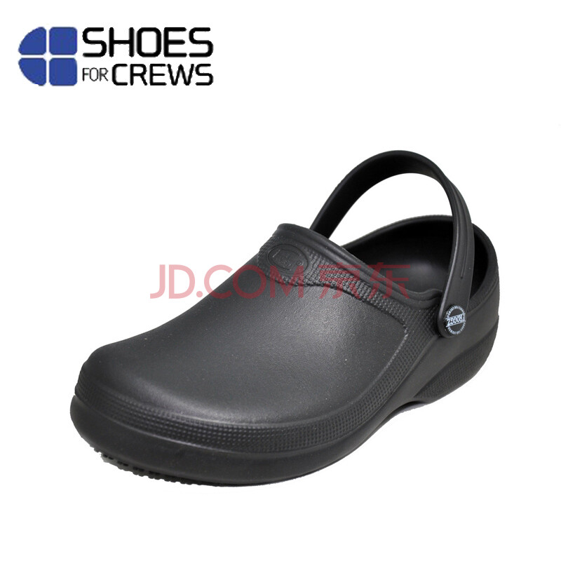 shoes for crews美國SFC 工作鞋 防水防滑廚師鞋 廚房酒店餐廳勞保男女涼鞋5010 黑色 38