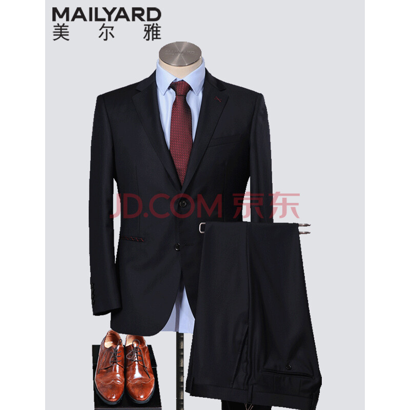 MAILYARD/ÃÀ¶ûÑÅÎ÷·þÌ××° ´¿ÑòëÉÌÎñÄÐÊ¿Î÷×° ÄÐʽְҵװ 368 ²ØÇàÉ« 165/90A(A4)