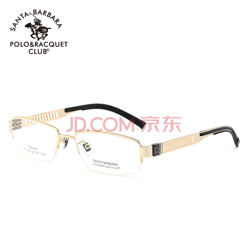 圣大保罗polo近视框2014新款男士钛框半框近视眼镜框眼镜架男近视镜货图片