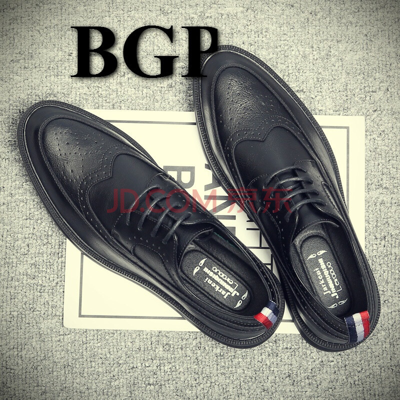 BGP Ïã¸Û³±ÅÆ2018пîʱÉг±Á÷Õý×°ÄÐÊ¿²¼Âå¿ËƤЬӢÂ×ÉÌÎñÐÝÏÐϵ´ø¸´¹ÅƤЬÄÐЬ×Ó 16699ÀóÖ¦ÎÆºÚÉ« 40