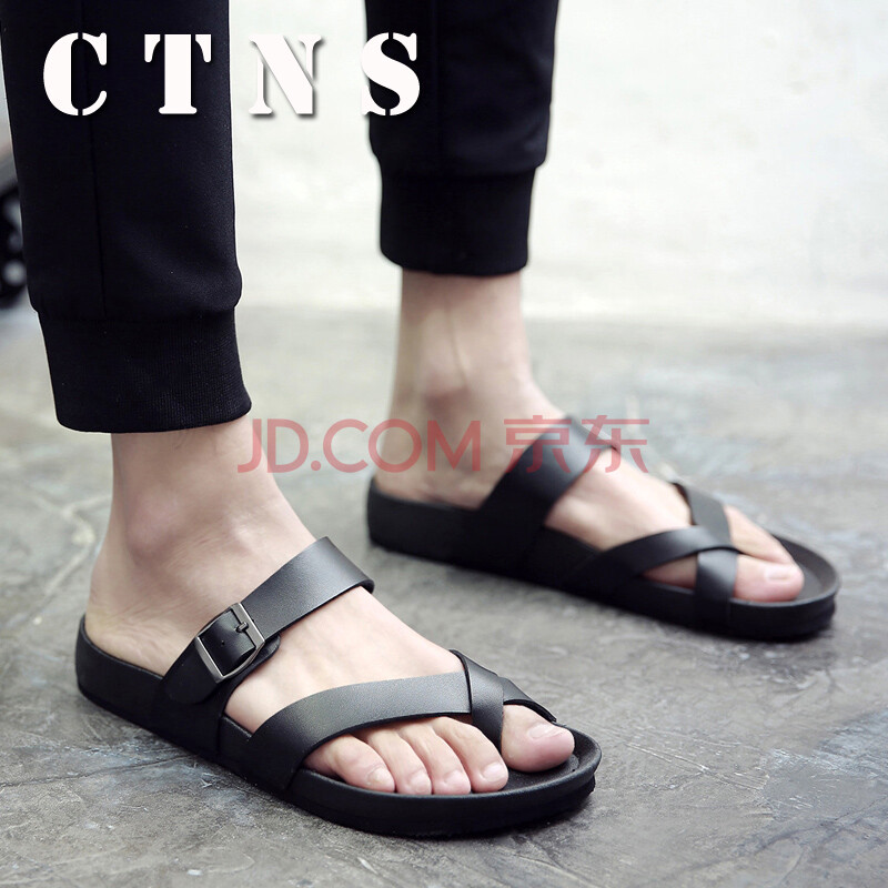 CTNS пîÇéÂÂÍÏЬÄÐÈË×ÖÍϳ±Á÷°Ù´îÐÝÏÐÆ¤ÍÏЬÏļ¾´óÂëɳ̲ЬÁ¹Ð¬ ºÚÉ« 41
