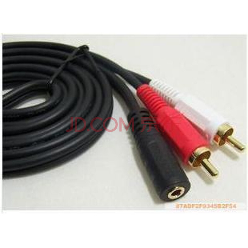 Choseal/ÇïÒ¶Ô Q-374 3.5mmĸת˫Á«Ò»·Ö¶þ ÒôƵÏß 1.5Ã× ºÚÉ« 1.5Ã×