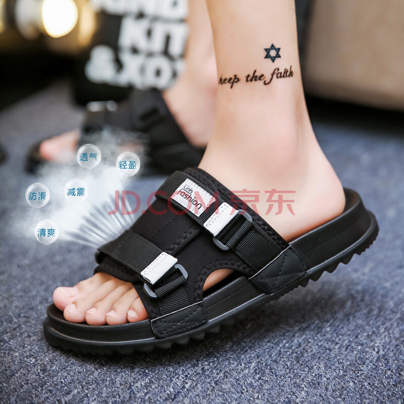 ÀÊÍþ×ÈÍÏЬÄÐÏļ¾Íâ´©Á¹ÍÏÄÐʿһ×ÖÍÏ·À»¬º«°æÉ³Ì²Ð¬Èíµ×Á¹Ð¬ÄÐ 3081ºÚÉ« 40