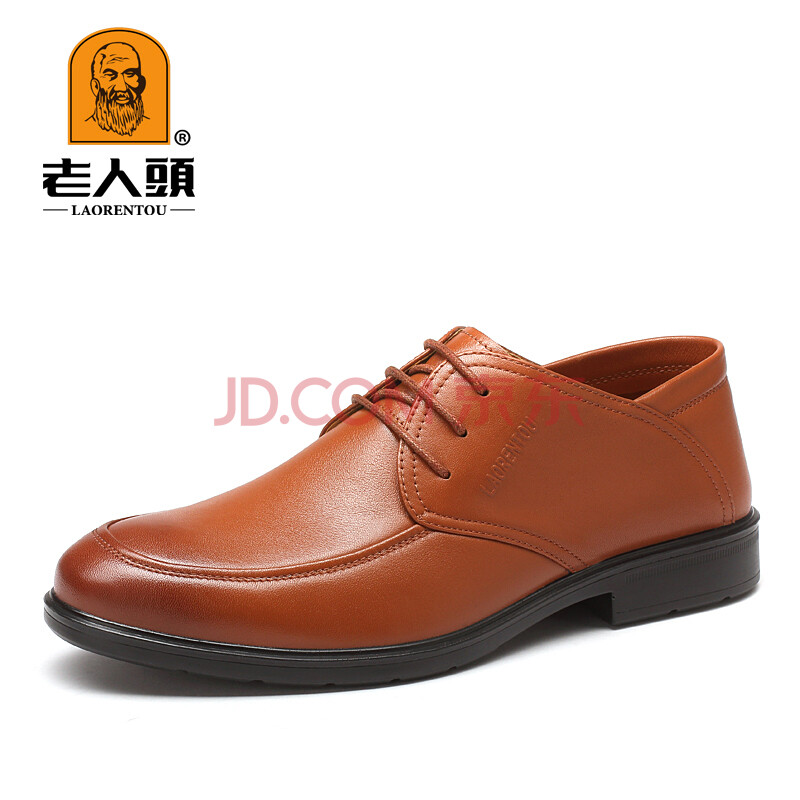 ÀÏÈËÍ·(LAORENTOU)¸´¹ÅÉÌÎñÐÝÏÐЬ ϵ´øÊæÊÊÄÐЬͷ²ãţƤ ²ÁÉ«¹¤ÒÕ 15T2801 »Æ×ØÉ« 38