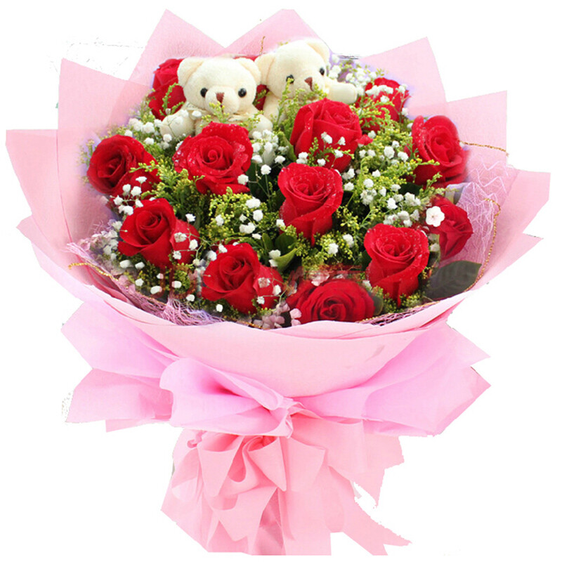 鲜花速递 快递玫瑰花束 生日礼物礼品 送爱人恋人生日