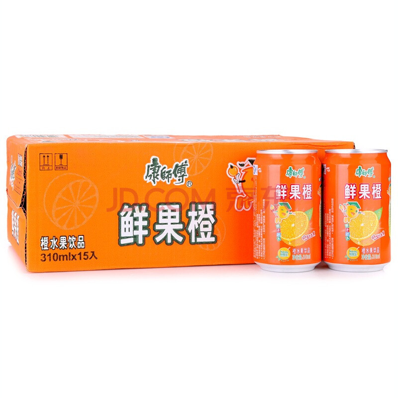 康师傅 鲜果橙310ml*15听 整箱