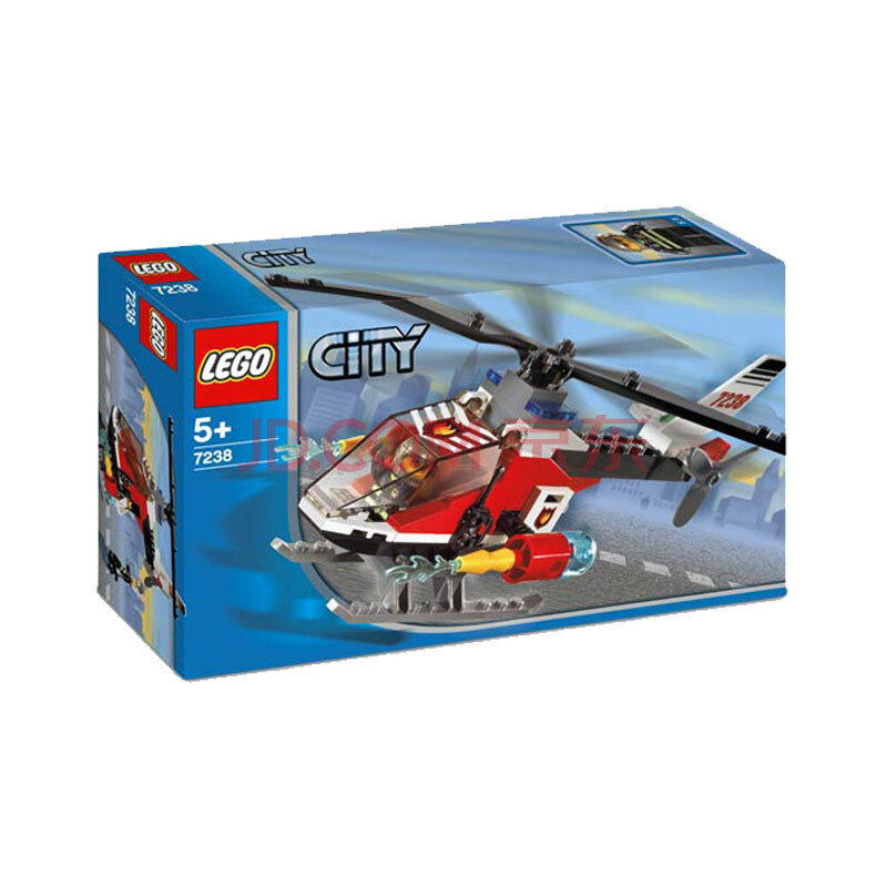 lego乐高积木玩具 城市city 消防直升机 l7238 绝版 无货