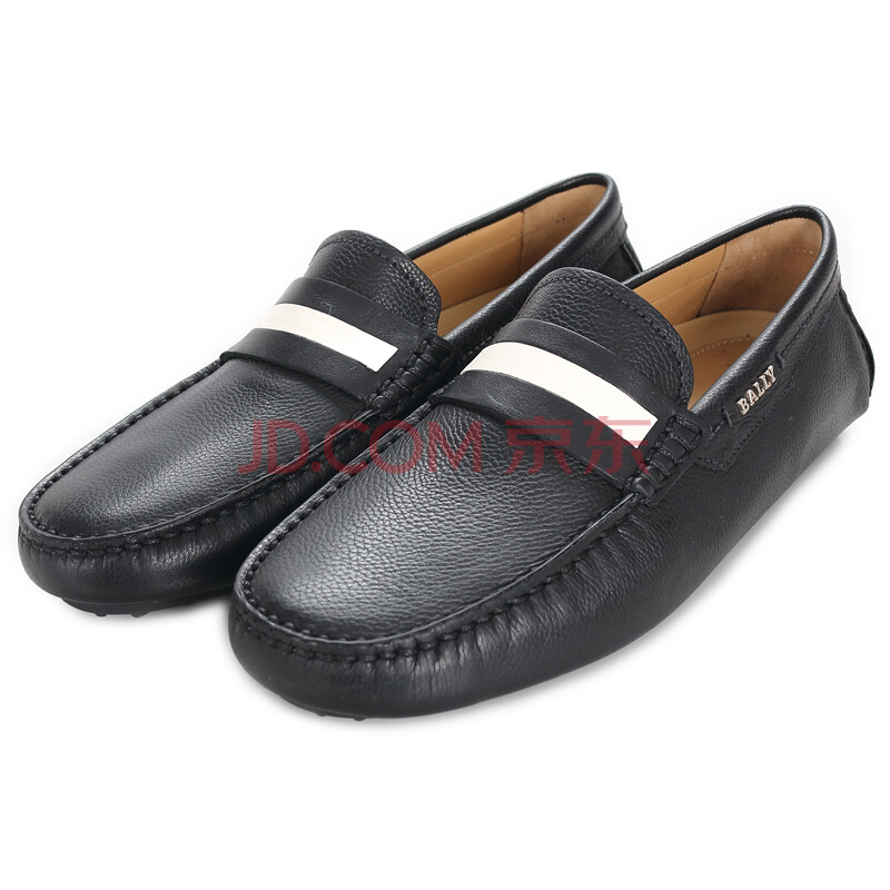 bally 巴利 男士黑色皮革皮鞋 driver dracon-6193345 black 黑色 43