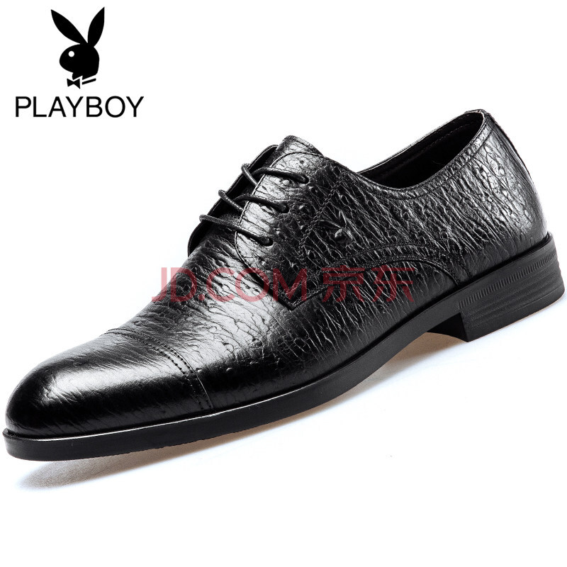 PLAYBOY/»¨»¨¹«×ÓÆì½¢µêƤЬÄÐÏļ¾ÐÂÆ·¼âͷЬ×ÓÄÐÇàÄêÄÐÊ¿ÉÌÎñÕý×°Ó¢Â׺«°æ ºÚÉ« 41